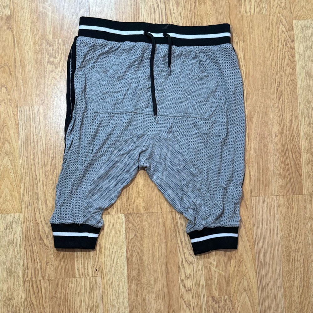 Andrew Christian Gray Sweatpants with Black Accents